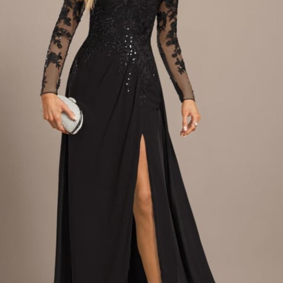 Size 6 Evening Dress, New with tags, Black - Picture 6 of 6